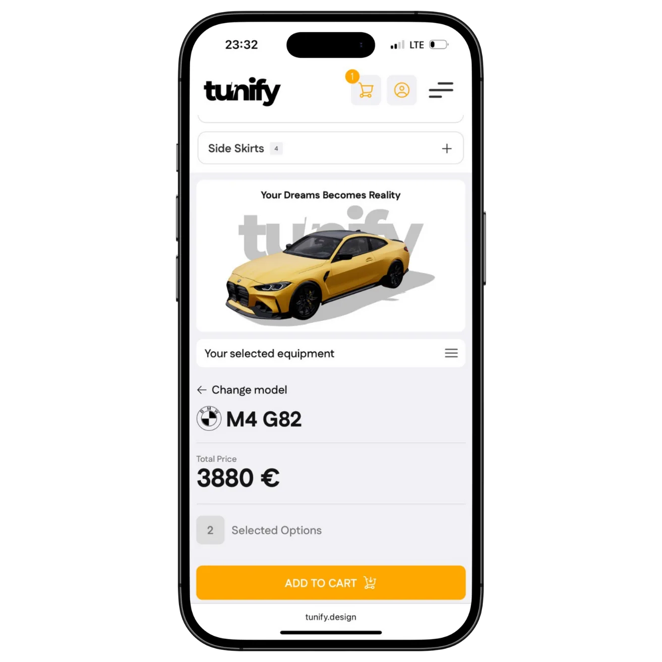 Tunify checkout feature preview